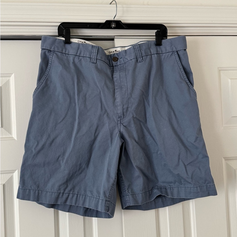 Oak Hill/Nortstrom Brand Men's Slate Blue Chino Shorts - Classic Fit Size 40